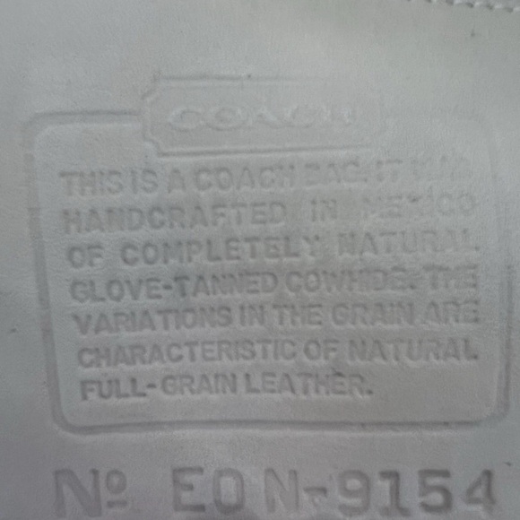 RARE COACH Vtg Legacy Crossbody Bag in Bone #9154 Gloves Tanned Leather 5”x9” - Picture 12 of 12